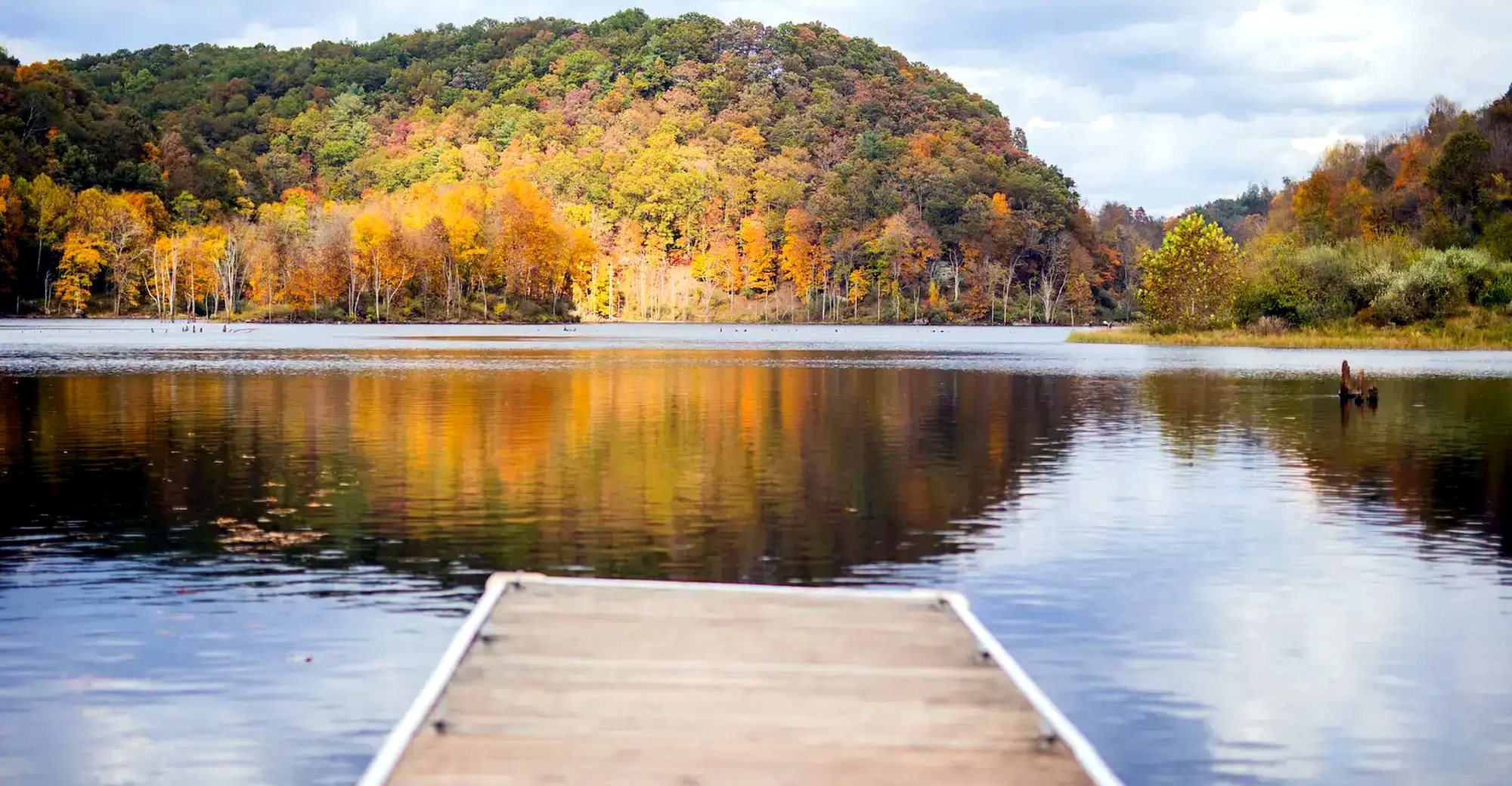 A West Virginia lake in autumn