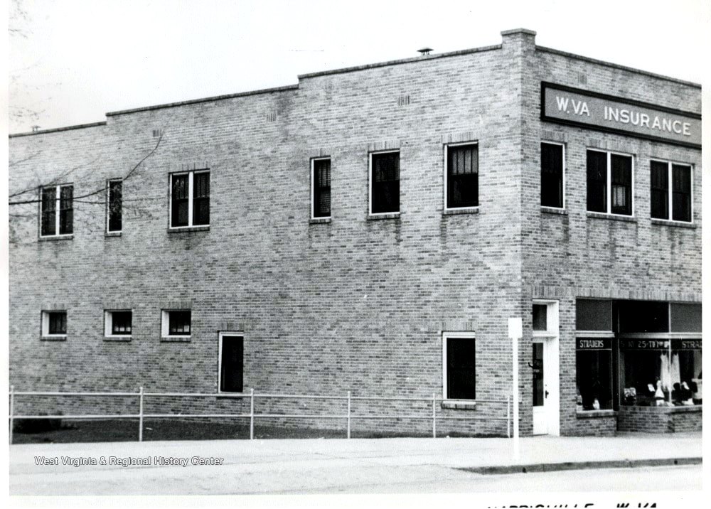 The W.Va. Insurance Company office, photographed in 1960